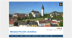 Desktop Screenshot of policie.litomerice.cz